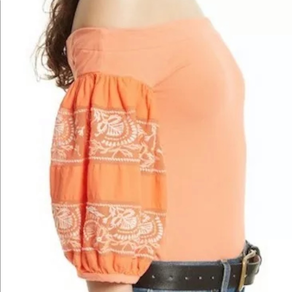 New Free People Rock With IT XS Off-Shoulder Top - Picture 5 of 9